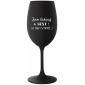 JSEM KRÁSNÝ A SEXY! (A TAKY VTIPNÝ...) - černá sklenice na víno 350 ml