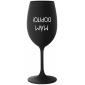 MÁM DOPITO! - černá sklenice na víno 350 ml