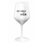 (NE)VINNÁ VÍLA - bílá nerozbitná sklenice na víno 470 ml