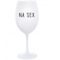 NA SEX - bílá  sklenice na víno 350 ml