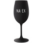 NA EX - černá sklenice na víno 350 ml