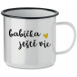 BABIČKA JEŠTĚ VÍC - bílý plecháček 350 ml