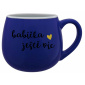 BABIČKA JEŠTĚ VÍC - modrý keramický hrníček 300 ml