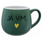 JÁ VÍM. - zelený keramický hrníček 300 ml