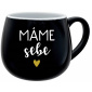 MÁME SEBE - černý keramický hrníček 300 ml