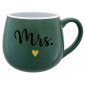 MRS. - zelený keramický hrníček 300 ml