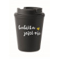 BABIČKA JEŠTĚ VÍC - černý termohrnek 300 ml