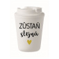 ZŮSTAŇ STEJNÁ - bílý termohrnek 300 ml