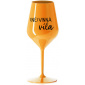 (NE)VINNÁ VÍLA - oranžová nerozbitná sklenice na víno 470 ml