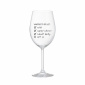 VÁNOČNÍ TODO LIST - čirá sklenice na víno 350 ml