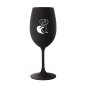 69 - černá sklenice na víno 350 ml