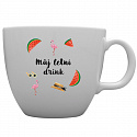 Personalizovaný MEGA XXL keramický hrnek 1 000 ml s letním mixem 