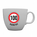 Personalizovaný MEGA XXL keramický hrnek 1 000 ml - narozeninová dopravní značka 