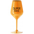 SUPER MÁMA - oranžová nerozbitná sklenice na víno 470 ml