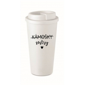 KÁMOŠKY SESTRY - bílý termohrnek 475 ml