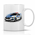 POLICIE - klasický bílý keramický hrníček 300 ml