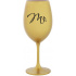 MRS. - zlatá sklenice na víno 350 ml