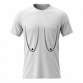 Dámské bavlněné tričko s potiskem - PRSA (VELKÁ) - bílé