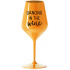DANCING IN THE WINE - oranžová nerozbitná sklenice na víno 470 ml