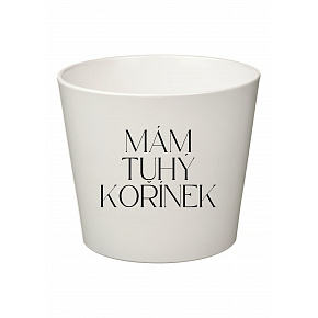 MÁM TUHÝ KOŘÍNEK - velký květináč 