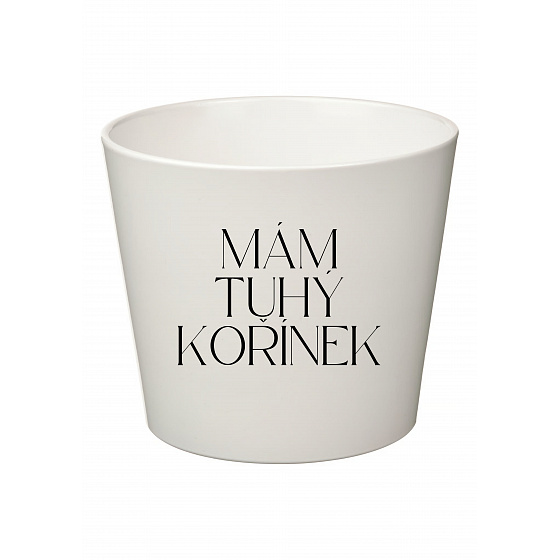 MÁM TUHÝ KOŘÍNEK - velký květináč 