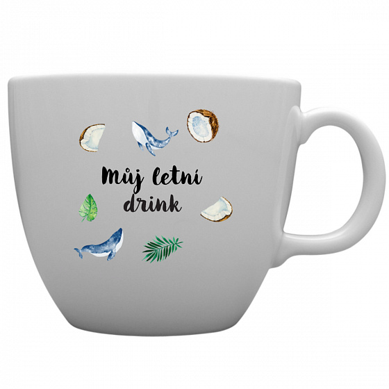 Personalizovaný MEGA XXL keramický hrnek 1 000 ml s letním mixem 