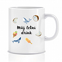 Personalizovaný klasický bílý keramický hrníček 300 ml s letním mixem 