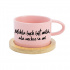 MOHLA BYCH BÝT MILÁ, ALE NECHCE SE MI - růžový hrníček makronka 200 ml