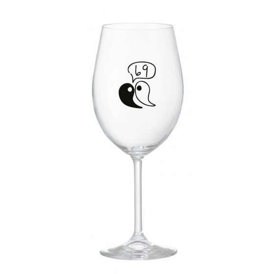 69 - čirá sklenice na víno 350 ml