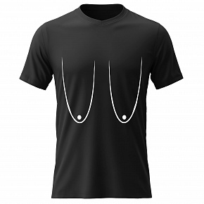 Pánské bavlněné tričko s potiskem - PRSA (VELKÁ) - černé