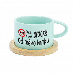 DRŽ SVÉ PRACKY OD MÉHO HRNKU - mint hrníček makronka 200 ml