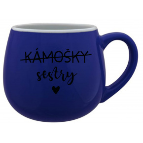 KÁMOŠKY SESTRY - modrý keramický hrníček 300 ml