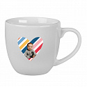 Personalizovaný keramický hrníček 400 ml s výřezem fotky na podkladu