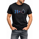 Pánské bavlněné tričko s potiskem - 39+1 - černé