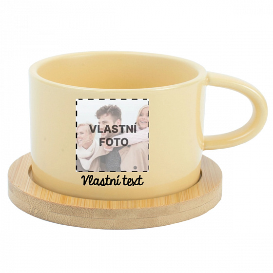 Personalizovaný keramický hrníček "MAKRONKA" s fotografií 