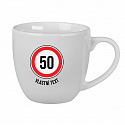Personalizovaný keramický hrníček 400 ml - narozeninová dopravní značka 