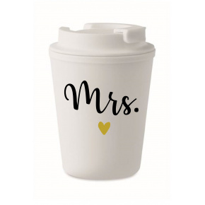 MRS. - bílý termohrnek 300 ml
