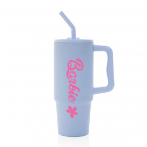 BARBIE - světle modrý cestovní termohrnek 900 ml  