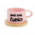 DOBRÉ RÁNO, ČURÁCI - růžový hrníček makronka 200 ml