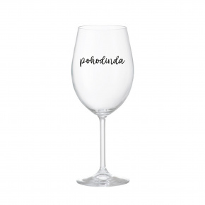 POHODINDA - čirá sklenice na víno 350 ml