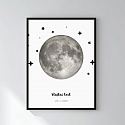 Personalizovaný magický fotoobraz v rámu - 30x40 - měsíční fáze