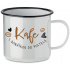 KAFE S DONÁŠKOU DO POSTELE - bílý plecháček 350 ml