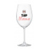 TOP MÁMA - čirá sklenice na víno 350 ml