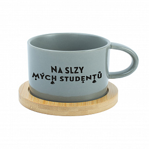 NA SLZY MÝCH STUDENTŮ - šedý hrníček makronka 200 ml NA SLZY MÝCH STUDENTŮ - šedý hrníček makronka 200 ml