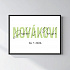Personalizovaný magický fotoobraz v rámu - čtverec 30x40 - jména novomanželů 