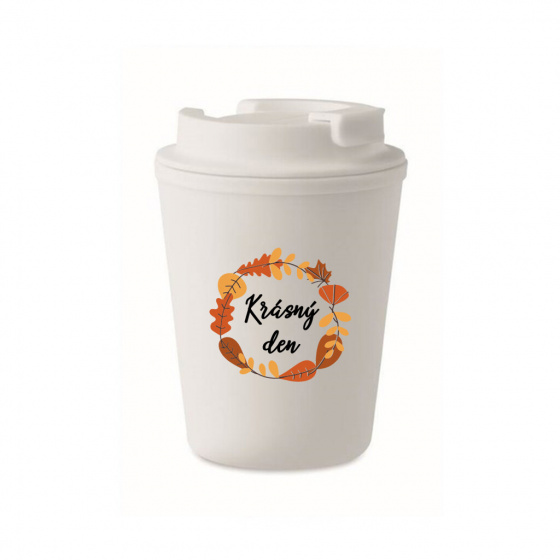 KRÁSNÝ DEN (PODZIM) - bílý termohrnek 300 ml