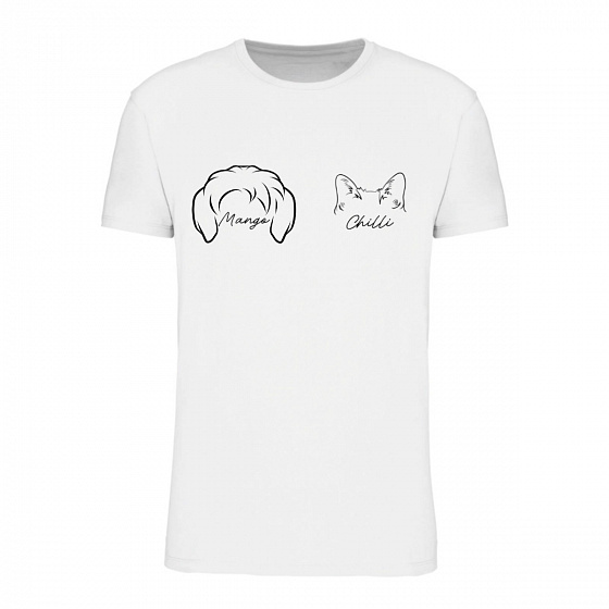 Personalizované dámské tričko se zvířecímí oušky