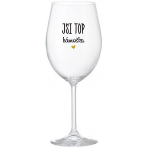 JSI TOP KÁMOŠKA - čirá sklenice na víno 350 ml