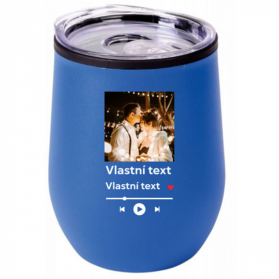 Personalizovaný cestovní termohrnek "BOWL" s motivem přehrávače