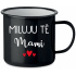 MILUJU TĚ MAMI - černý plecháček 350 ml
